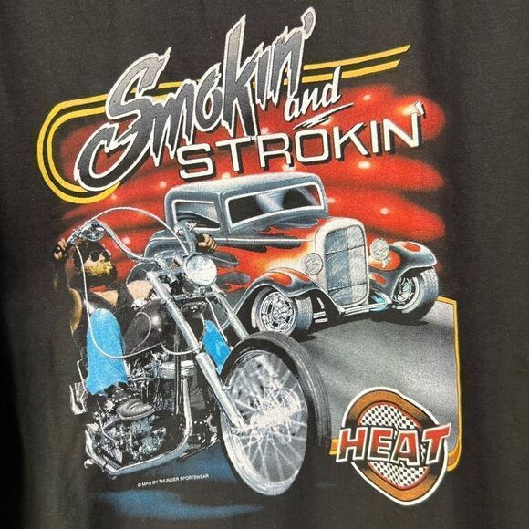 Vintage 90s/Y2K Hotrod Car Motorcycle T-shirt Mens L - Picture 3 of 5